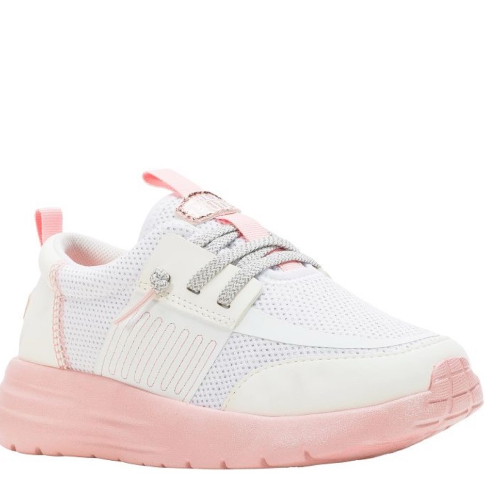 Hey Dude Sirocco Play Pink/White Sneakers Youth NWT - Picture 3 of 7